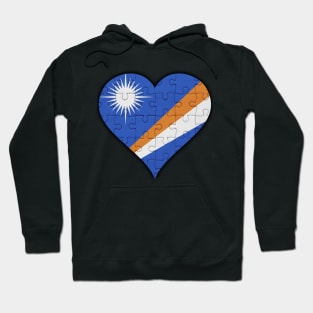 Marshallese Jigsaw Puzzle Heart Design - Gift for Marshallese With Marshall Island Roots Hoodie